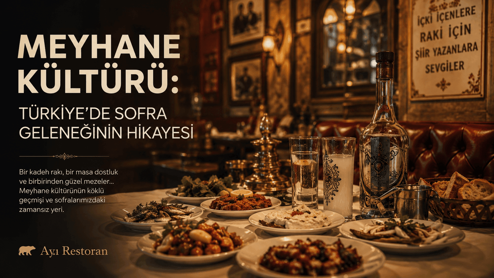 Meyhane Kültürü: Türkiye'de Sofra Geleneğinin Hikayesi